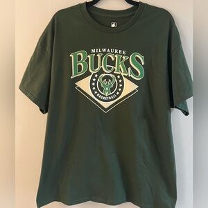 🆕-NBA Milwaukee Bucks Green T-Shirt